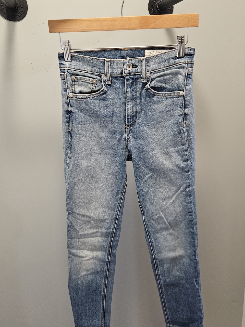 Rag & Bone High Rise Ankle Skinny Jeans